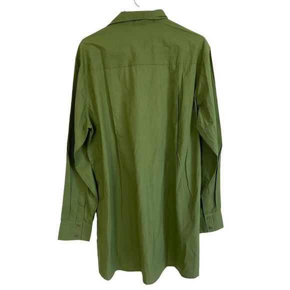 Dushyant Asthana The Kameez Pop-Over Long Sleeve Tunic Green XL NWOT - Picture 2 of 4